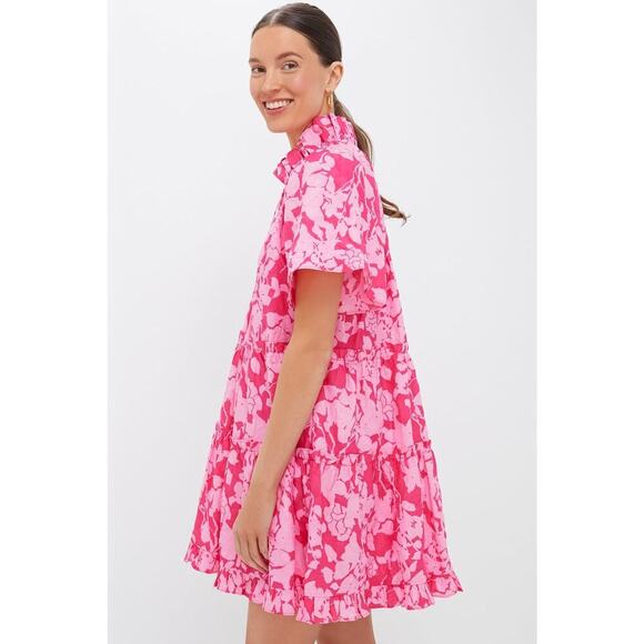 HYACINTH HOUSE Pink Textured Floral Thea Mini Dress Size XL NWT - Picture 5 of 8